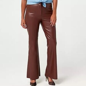 NWT Peace Love World Wide Leg Faux Leather Pants  SZ16 & SZ 12